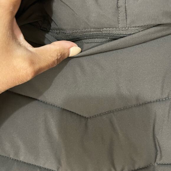 Laundry Front Water Resistant Puffer Jacket with hood Large greenish brown - Picture 6 of 6